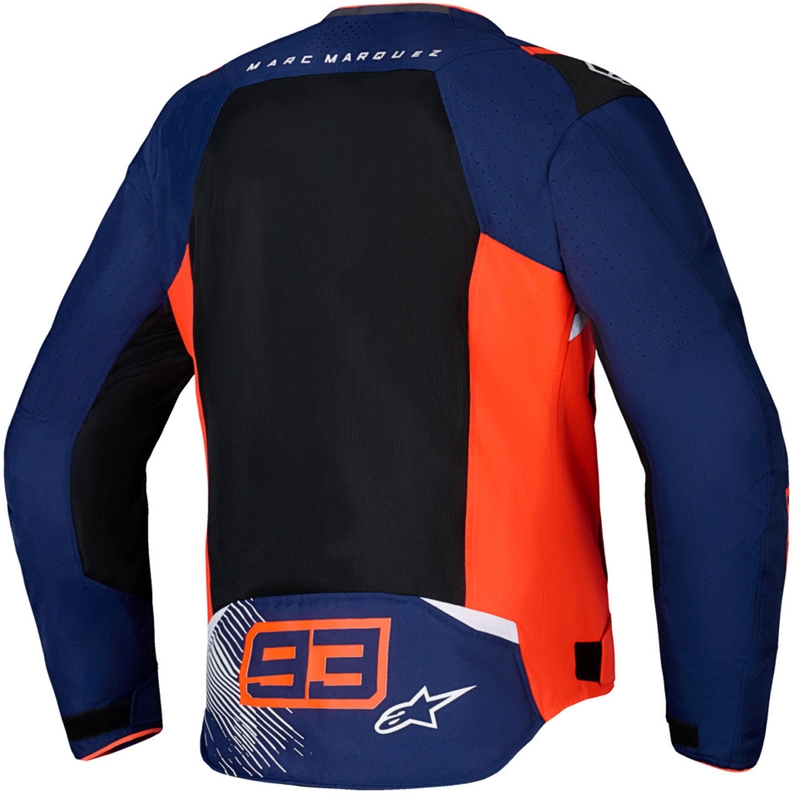 Alpinestars T-SPS Air V2 MM93 motoristična jakna, kolekcija fluo, rdeča-modra-črna-bela