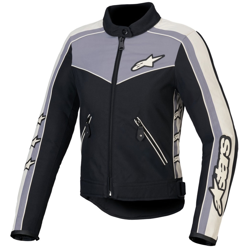 Alpinestars Stella T-Dyno vodoodporna ženska motoristična jakna črna-temno siva-siva-bež