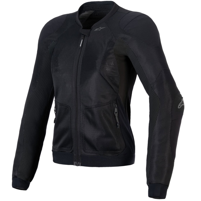 Ženska motoristična jakna Alpinestars STELLA TROOP-AIR črno-črna