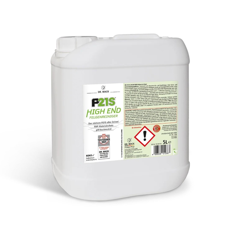 Čistilo za platišča v gelu, ki reagira z železovimi kontaminanti Dr. Wack High End Wheel Cleaner 5 l
