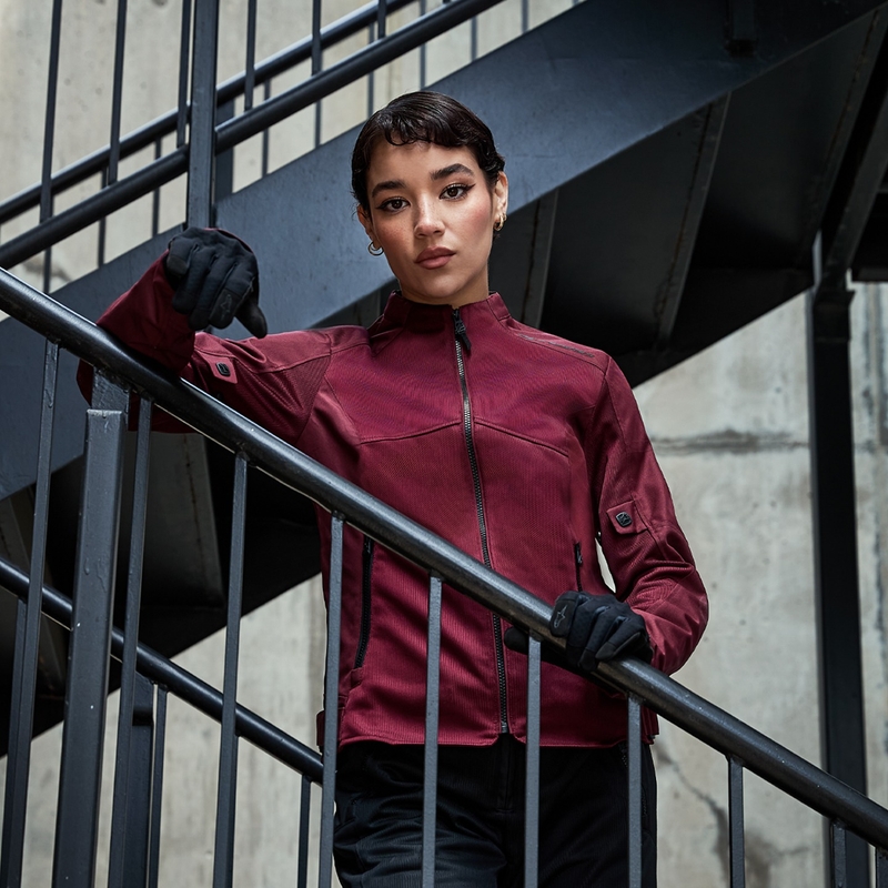 Alpinestars STELLA C-1 AIR ženska motoristična jakna vijolična