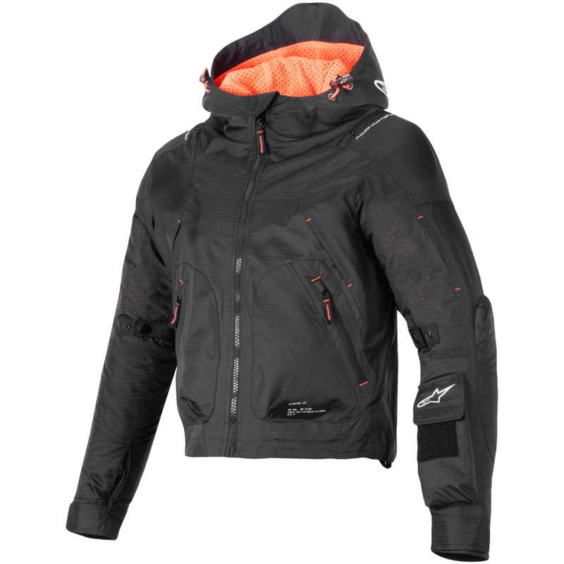 Ženska motoristična jakna Alpinestars MOLLY AIR črno-fluo koralna