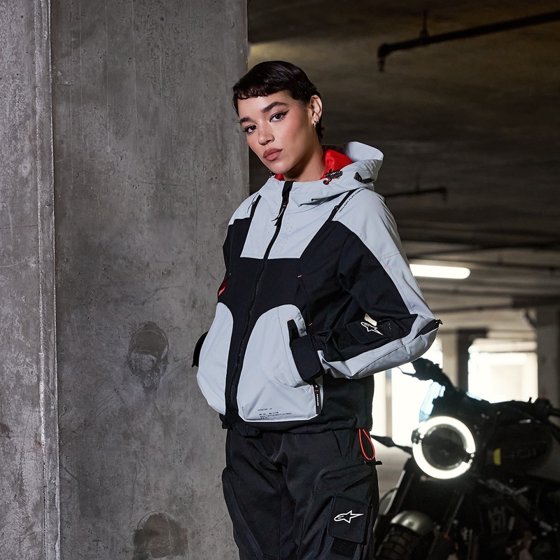 Ženska motoristična jakna Alpinestars MOLLY AIR črno-mandljeva