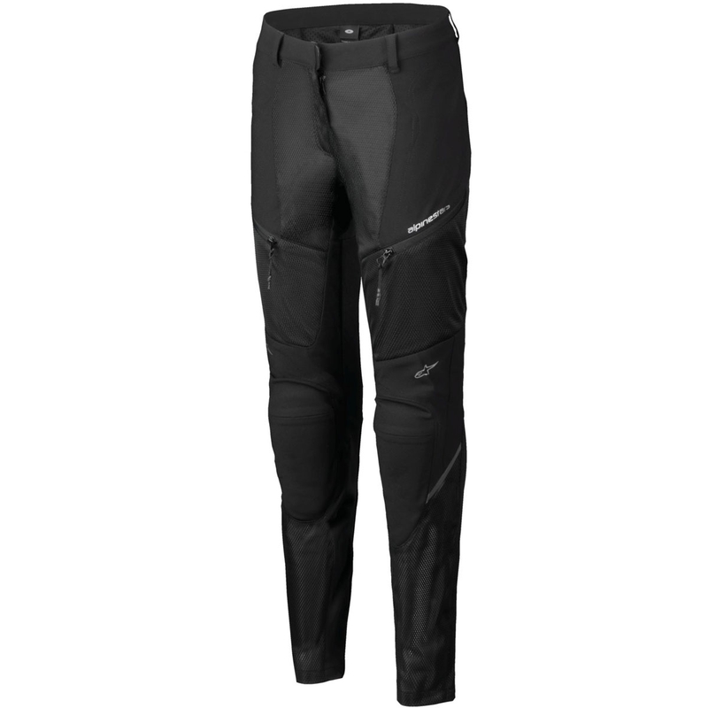 Ženske motoristične hlače Alpinestars STELLA TROOP-AIR črno-črne