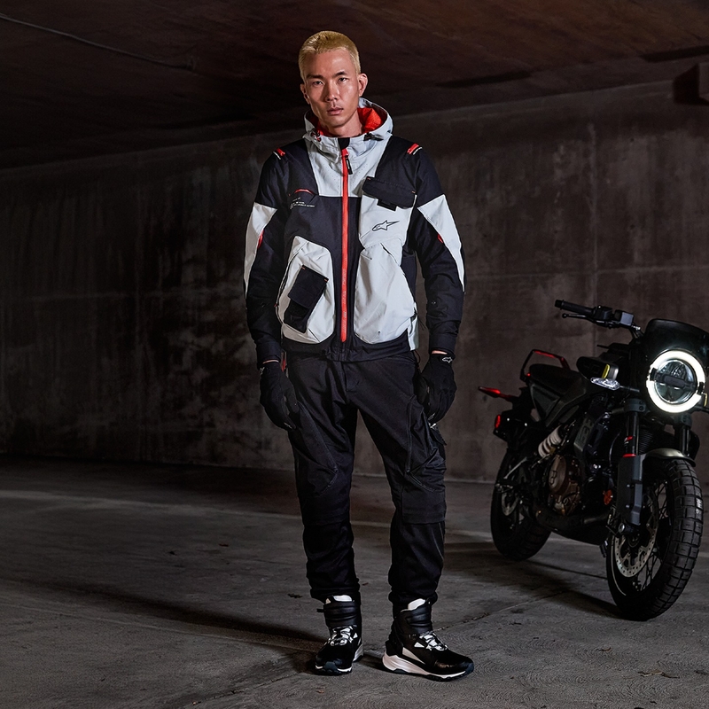 Črne motoristične hlače Alpinestars ACTEON