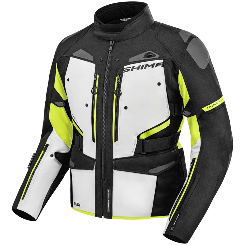 Motoristična jakna Shima Dune fluo rumena