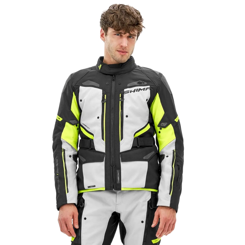 Motoristična jakna Shima Dune fluo rumena