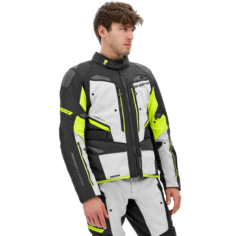 Motoristična jakna Shima Dune fluo rumena