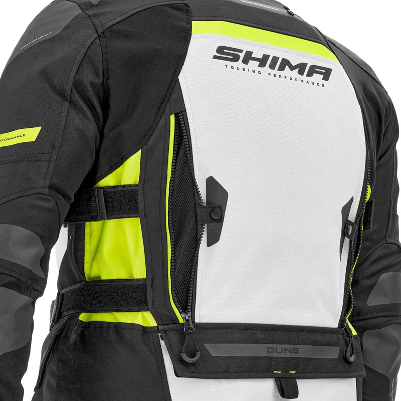 Motoristična jakna Shima Dune fluo rumena