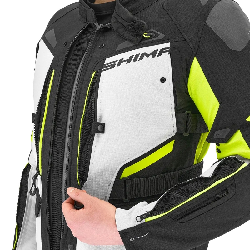 Motoristična jakna Shima Dune fluo rumena