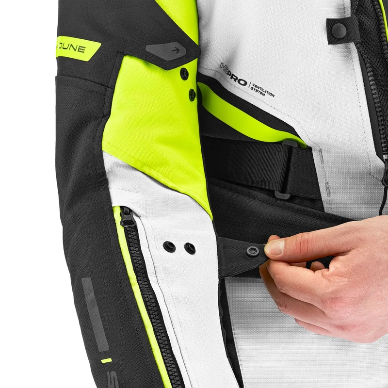 Motoristična jakna Shima Dune fluo rumena