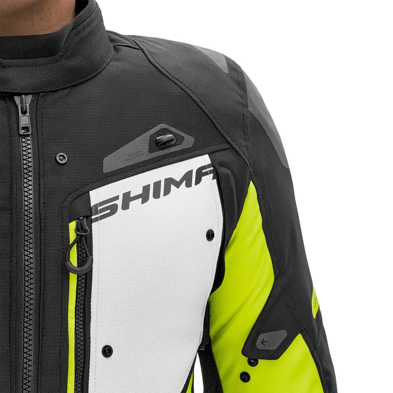 Motoristična jakna Shima Dune fluo rumena