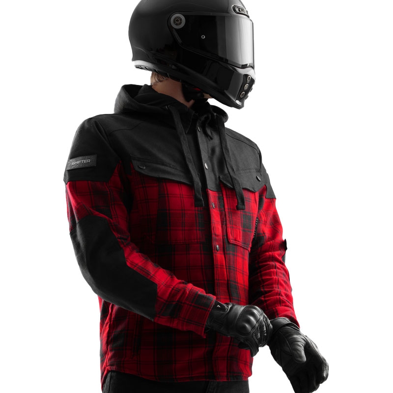 Moto majica Rebelhorn Shifter črno-rdeča