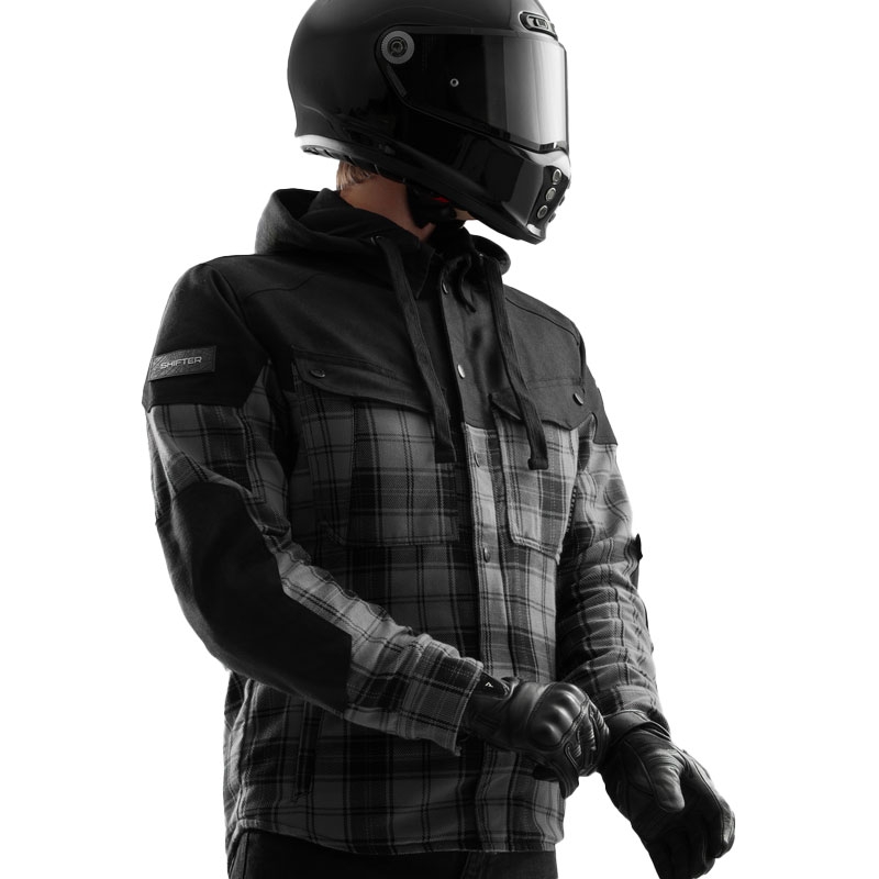 Rebelhorn Shifter motoristična majica črno-siva