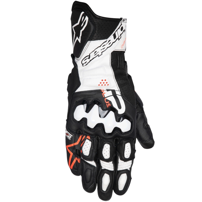 Motoristične rokavice Alpinestars GP Plus R V3 črno-belo-fluo rdeče