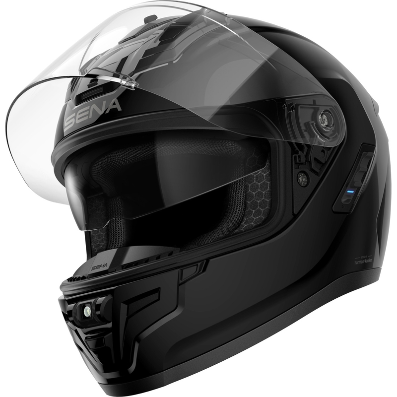 Integralna motoristična čelada SENA s slušalkami Phantom črna