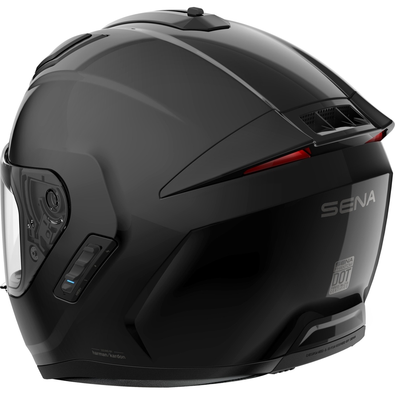 Integralna motoristična čelada SENA s slušalkami Phantom črna