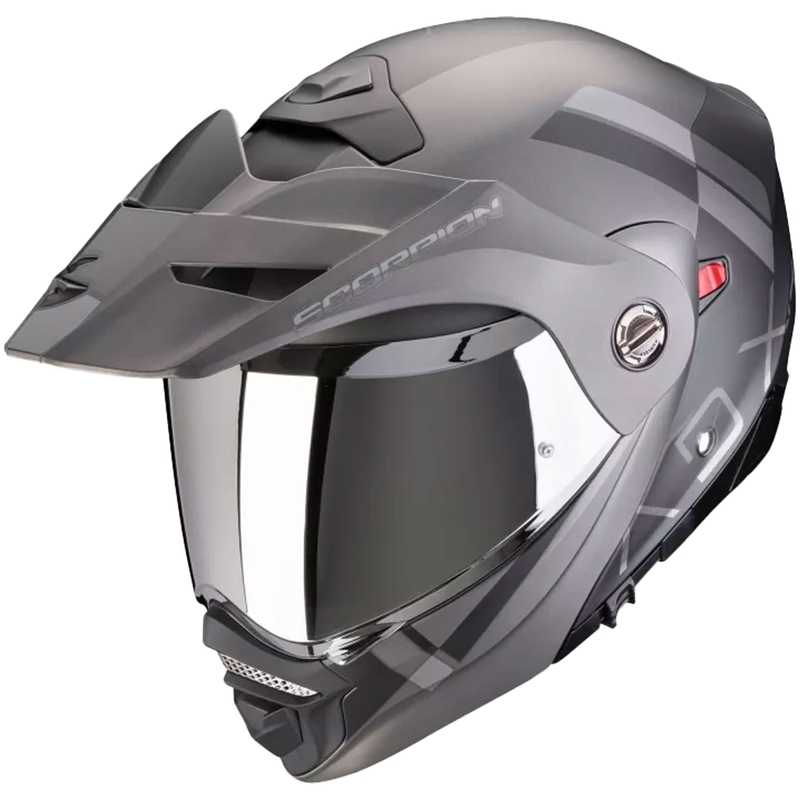 Odklopna motoristična čelada Scorpion ADX-2 GALANE mat črna-srebrna razprodaja