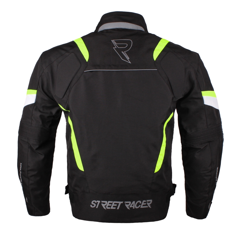 Street Racer Cyclone Black-Fluo Yellow Motorcycle Jacket razprodaja