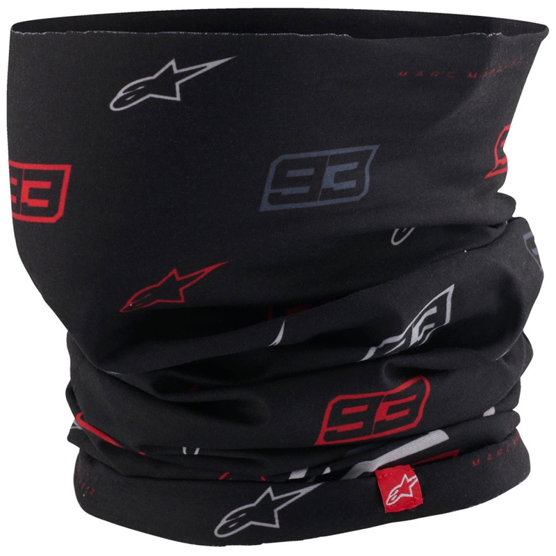 Kolekcija ovratnih gamaš Alpinestars MM93 črno-sivo-rdeča