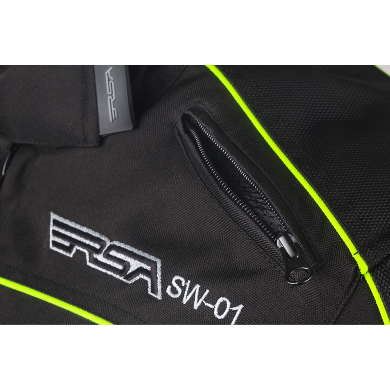 Ženska motoristična jakna RSA SW-01 black-fluo yellow razprodaja