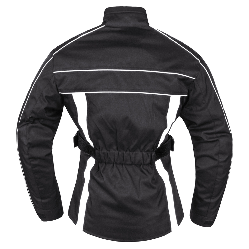 Ženska motoristična jakna RSA SW-01 black and white razprodaja