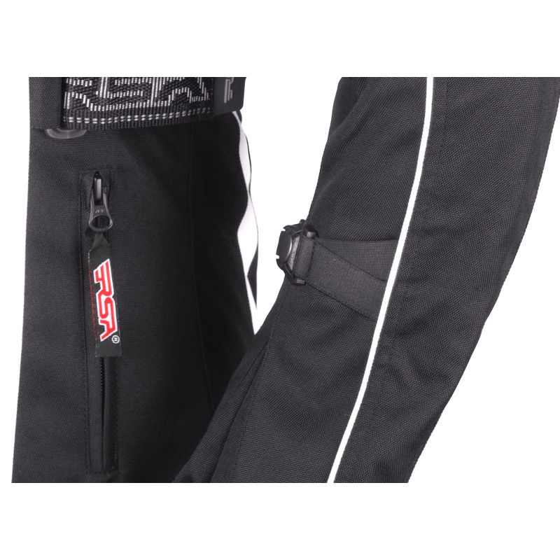 Ženska motoristična jakna RSA SW-01 black and white razprodaja