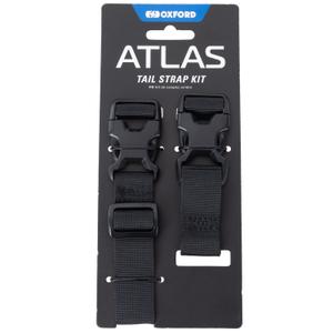Oxford Atlas Advanced Tail Straps Komplet črn