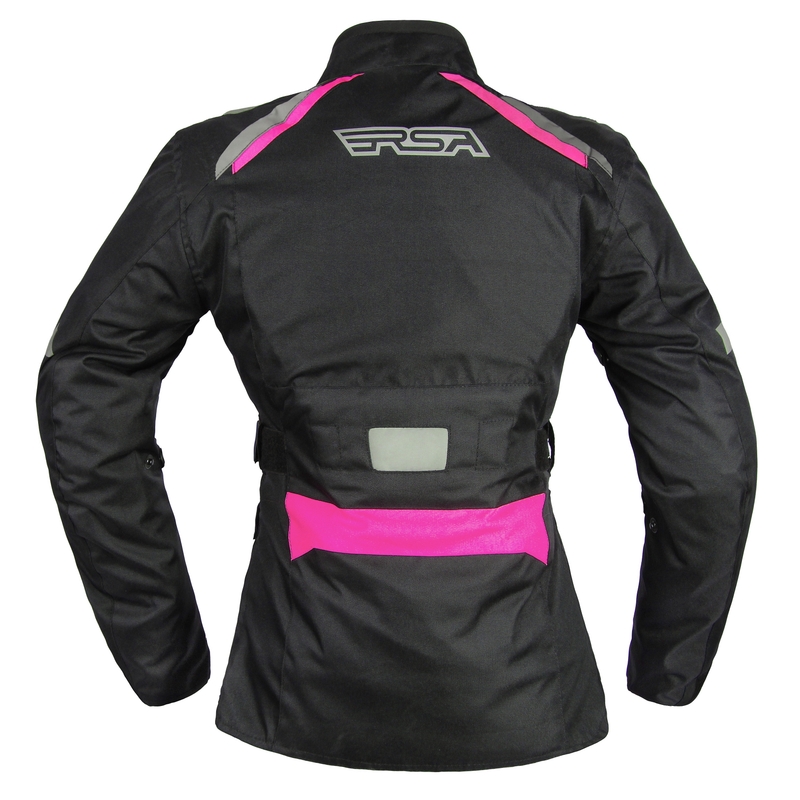 Ženska trivrstična motoristična jakna RSA Gun black and pink razprodaja