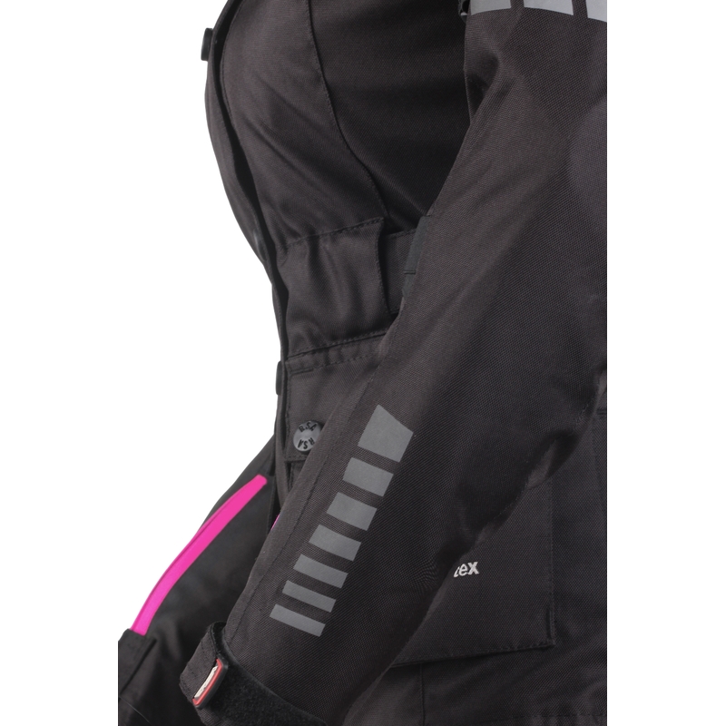 Ženska trivrstična motoristična jakna RSA Gun black and pink razprodaja