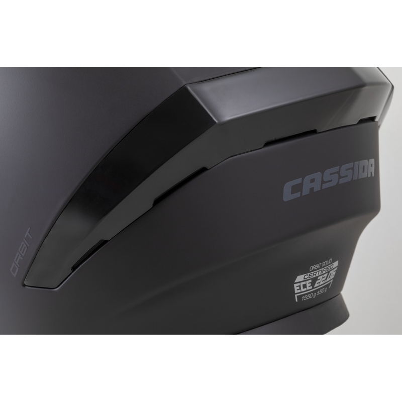 Celoobrazna čelada Cassida Orbit Solid mat črno-črna
