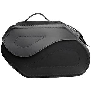 Usnjene motoristične torbe RSA S221 s ključavnico črne barve