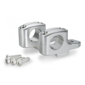 Zvýšení řidítek PUIG PULLBACK stříbrná height 20mm, d 32mm, back 16mm