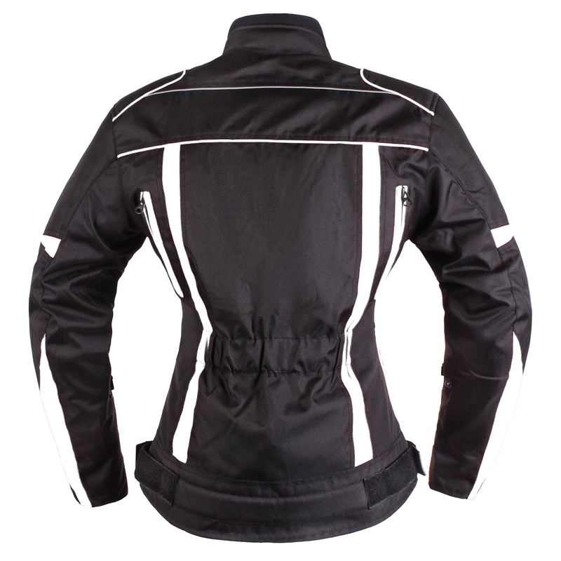 Ženska motoristična jakna RSA Queen black and white razprodaja