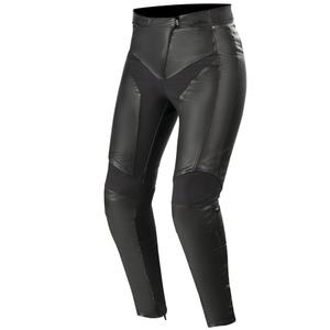 Usnjene ženske motoristične hlače Alpinestars Stella Vika V2 črne barve