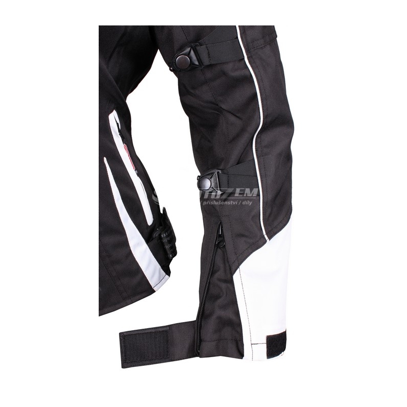 Ženska motoristična jakna RSA Queen black and white razprodaja