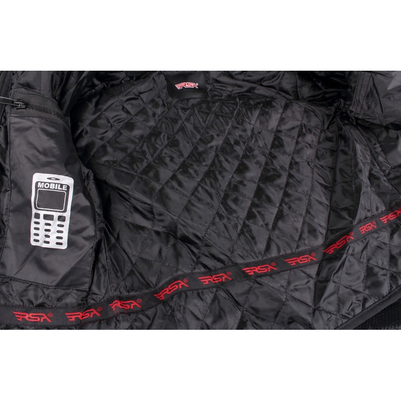 Ženska motoristična jakna RSA Queen black and white razprodaja