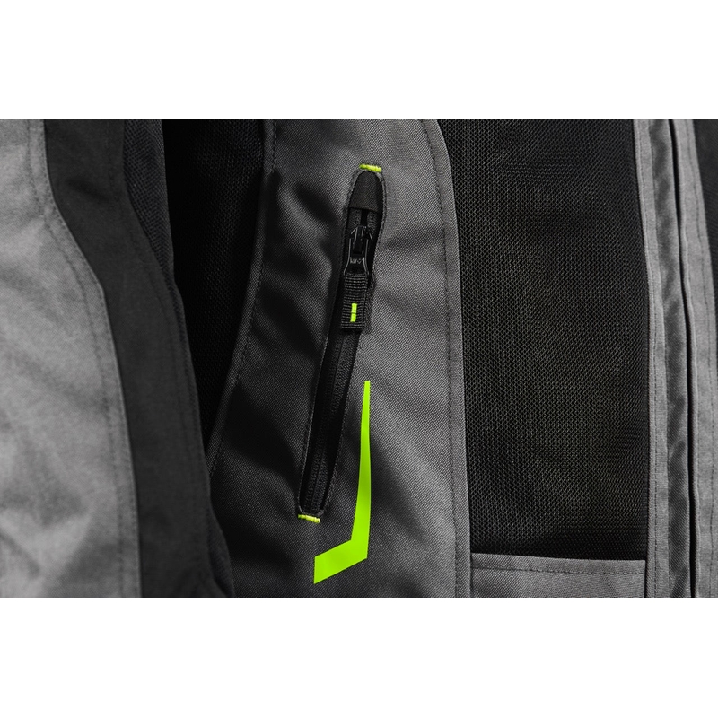 Motoristična jakna Seventy Degrees SD-JT66 Sahara črno-fluo rumena