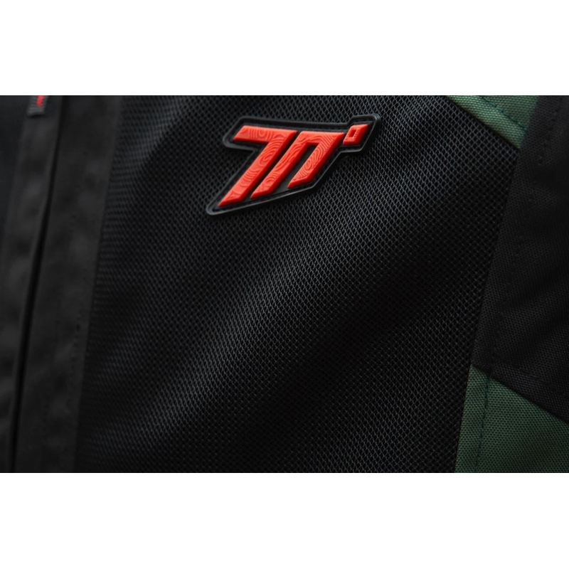 Seventy Degrees SD-JT66 Sahara kaki rdeča motoristična jakna