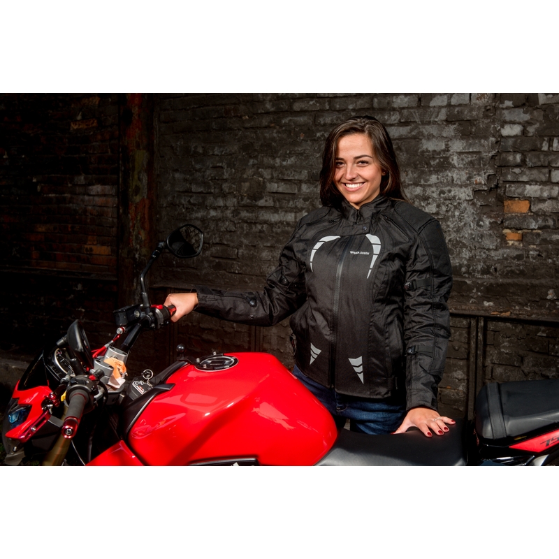 Ženska motoristična jakna RSA Queen black razprodaja
