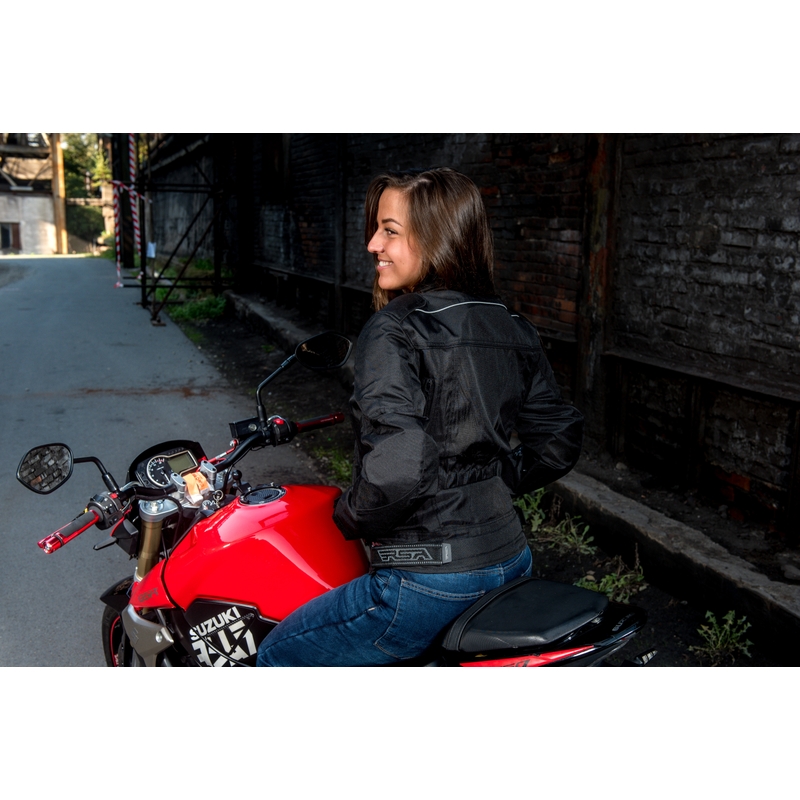 Ženska motoristična jakna RSA Queen black razprodaja