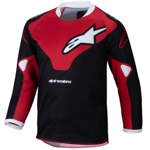 Otroška motokros majica Alpinestars Racer Veil črno-rdeča