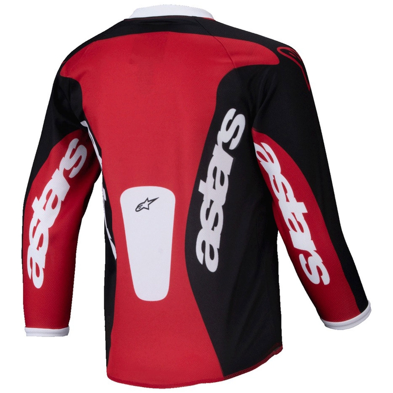 Otroška motokros majica Alpinestars Racer Veil črno-rdeča