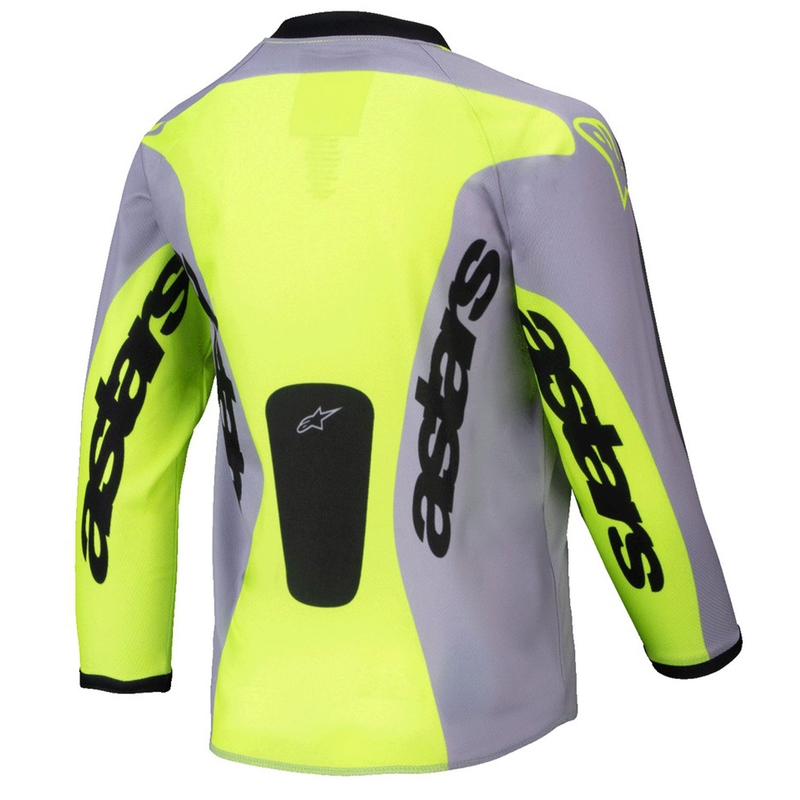 Otroški motokros dres Alpinestars Racer Veil Kids sivo-fluo rumen