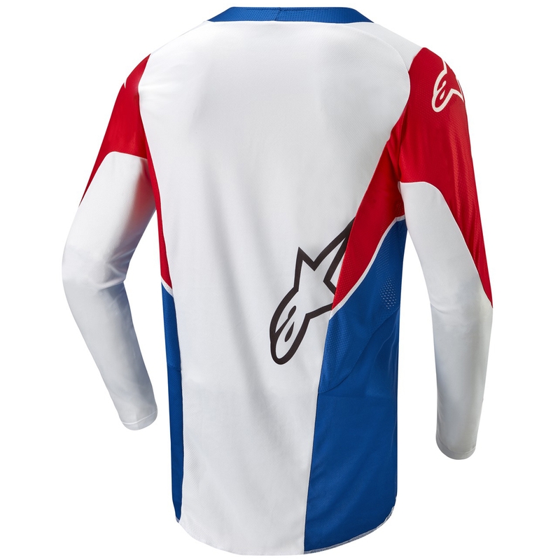 Alpinestars Racer Iconic Honda kolekcija motokros majica belo-modra-rdeče-črna
