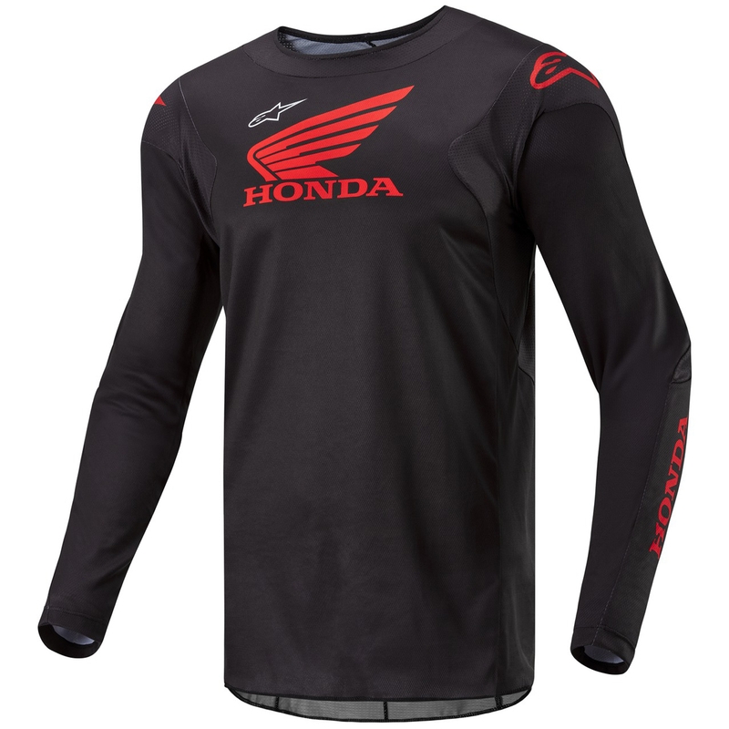 Motokros majica Alpinestars Racer Iconic Honda Collection črno-rdeča