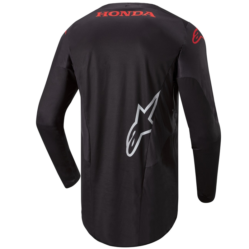 Motokros majica Alpinestars Racer Iconic Honda Collection črno-rdeča