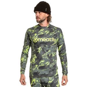 Moška termo majica Meatfly Avery modro-zelena camo