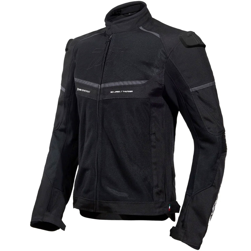 Motoristična jakna Seventy Degrees SD-JR60 Thunder črno-sivo-bela