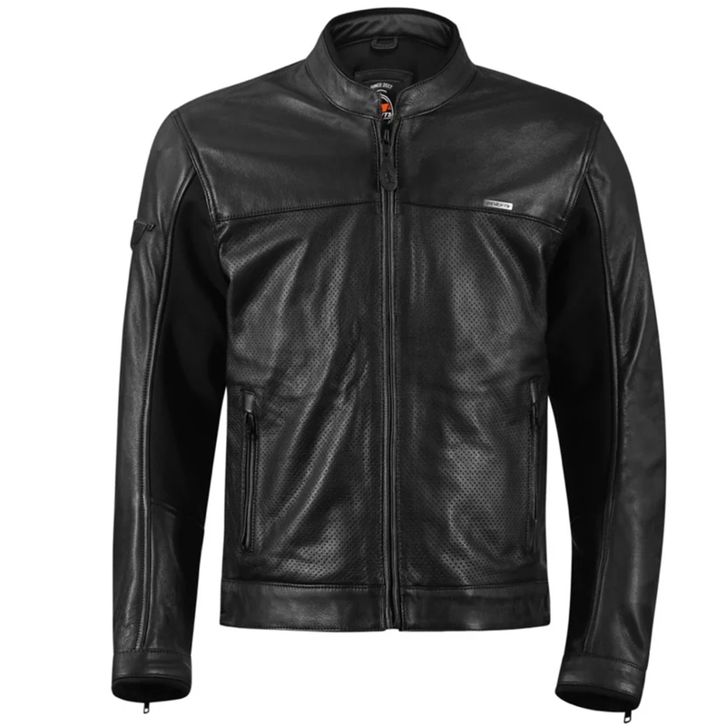 Klasična usnjena motoristična jakna Seventy Degrees SD-JL4 Legend črna